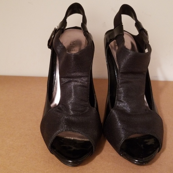 Bakers Shoes - BAKERS  Alysa Leather Black Heels SIZE 7.5